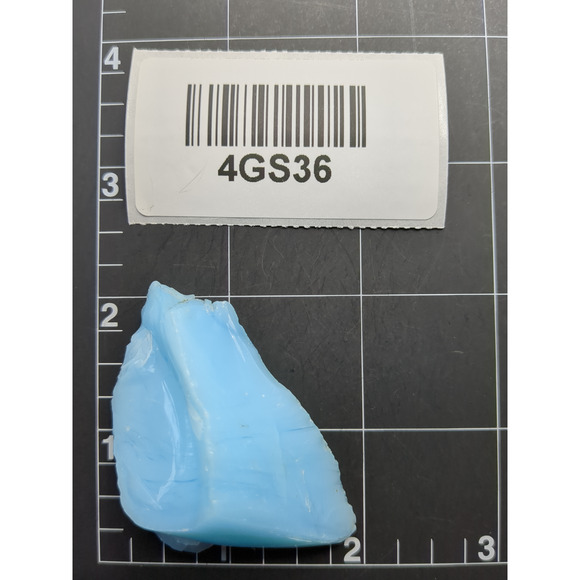 Satin Blue Art Glass Cullet Glowing Manganese #4GS36 - Picture 7 of 7